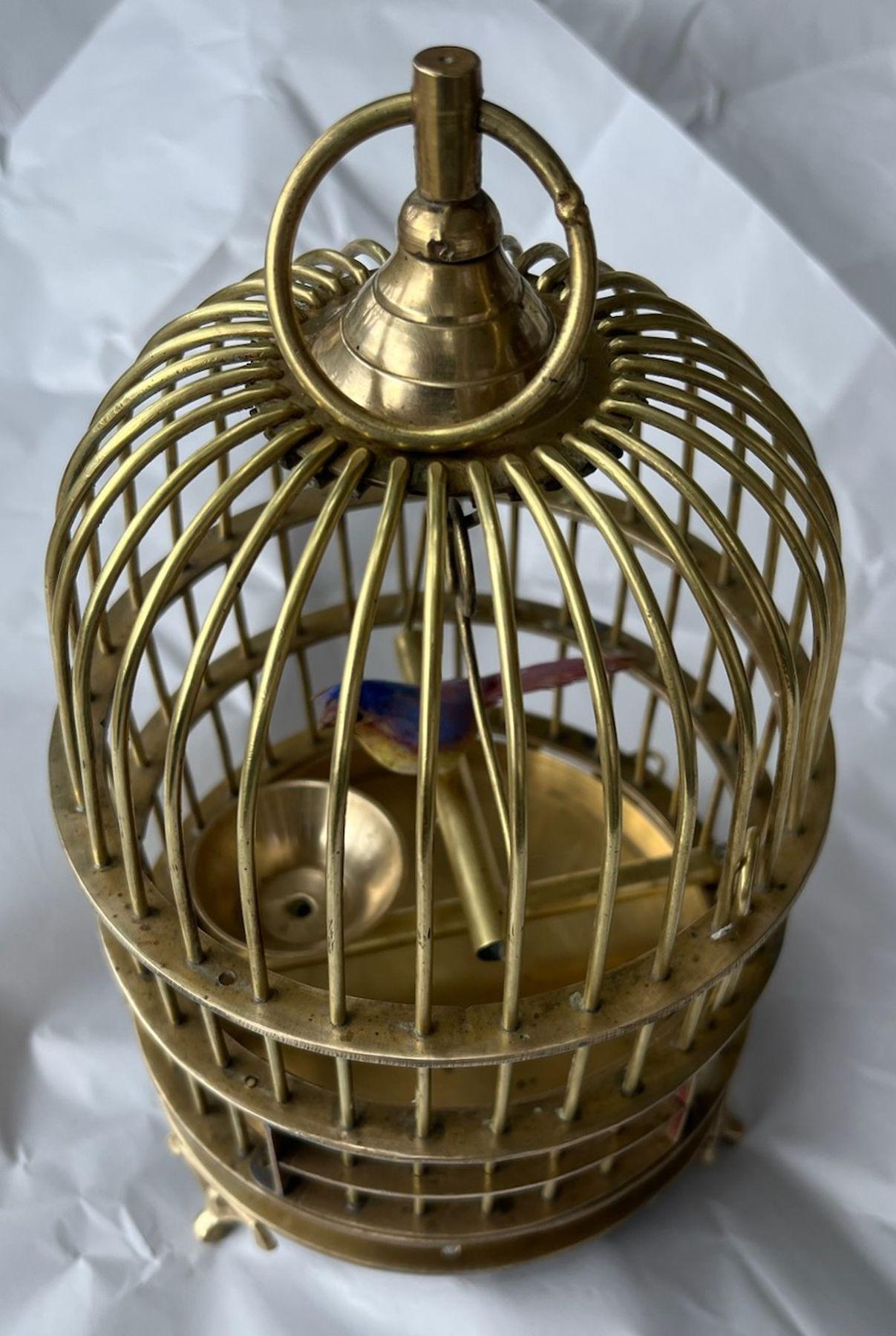 Early 20Thc Brass Bird Cage For Sale 2