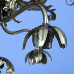 Early 20thC Brass Ceiling Lamp Fitting