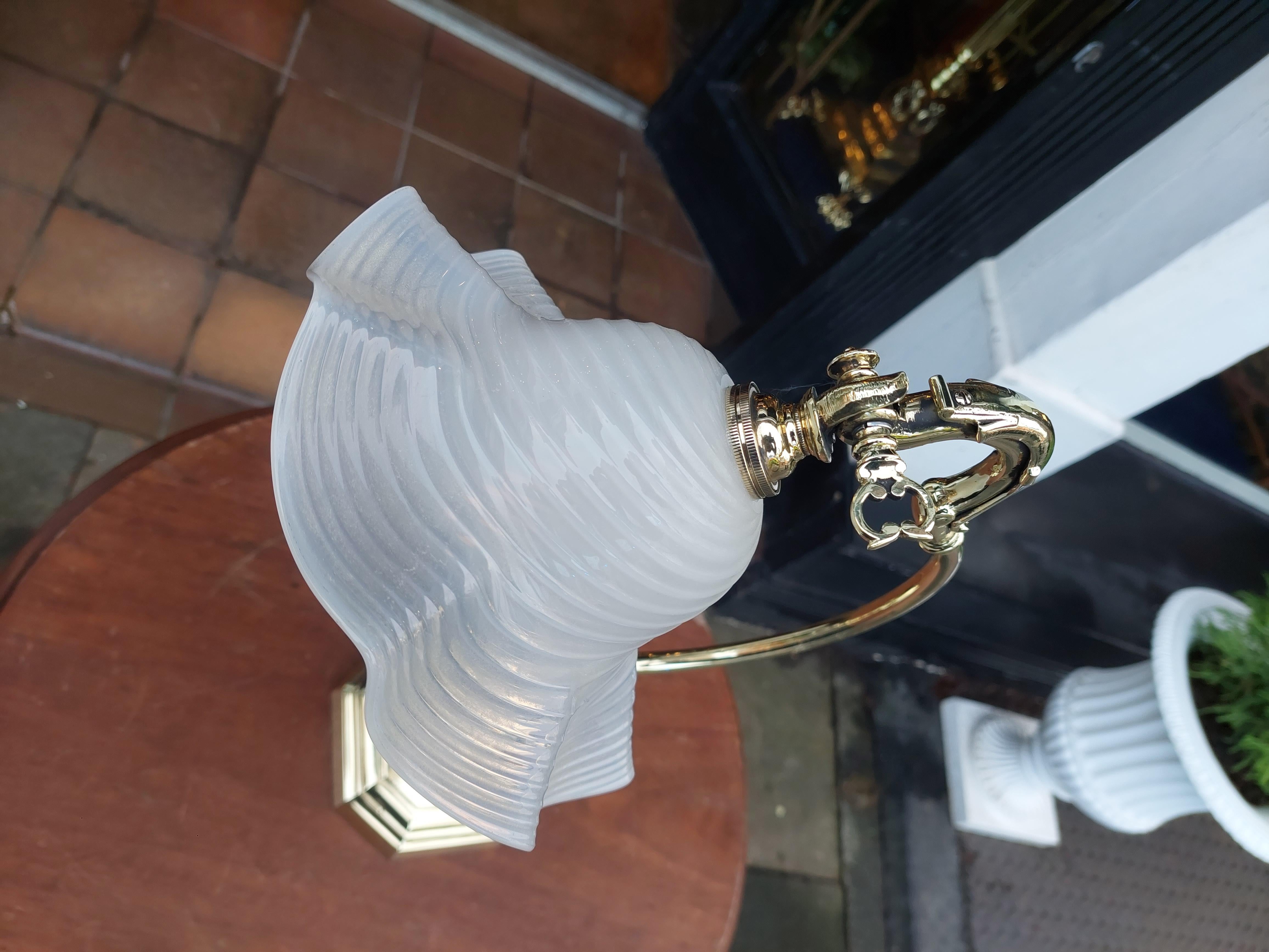 Edwardian Early 20thC Brass Desk Table Lamp For Sale