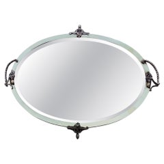 Early 20thC Brass Framed Arts & Crafts Mirror