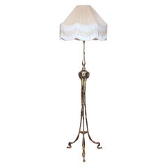 Early 20th Century Brass Lamp Standard