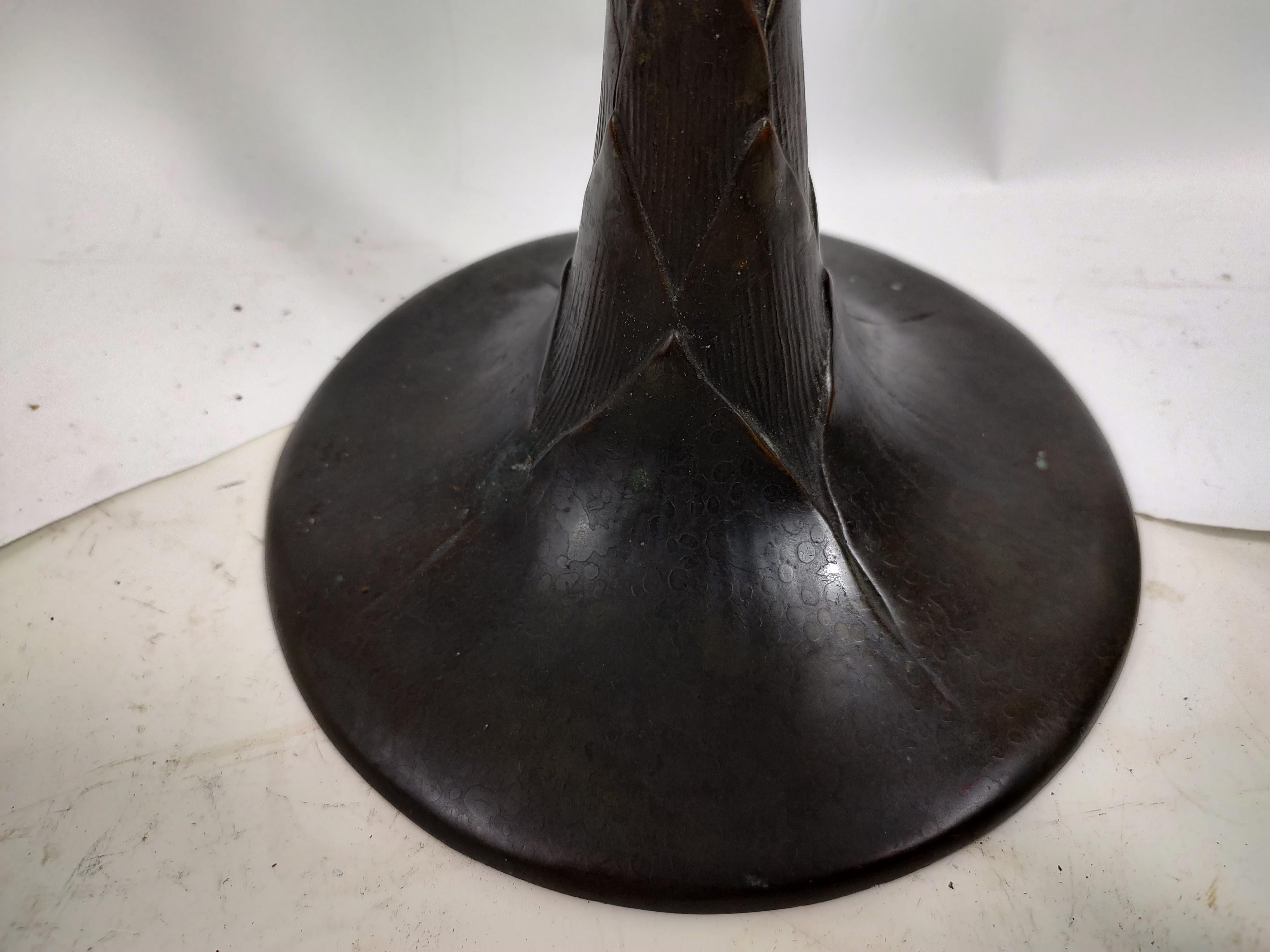 Early 20thC Bronze Ash Stand & Match Holder by Tiffany Studios New York For Sale 6