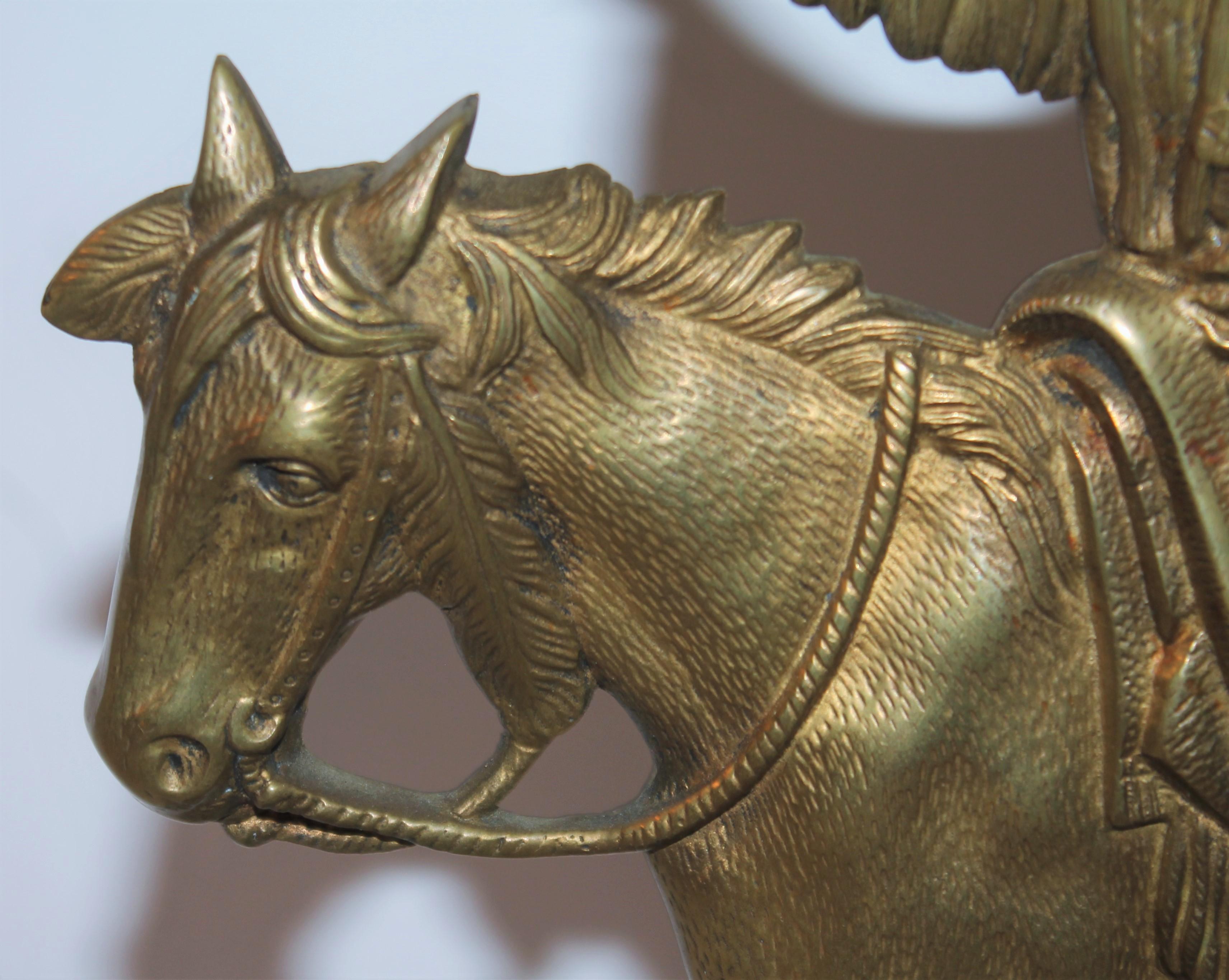Hand-Crafted Early 20thc Bronze Indian Sculpture on Marble Base