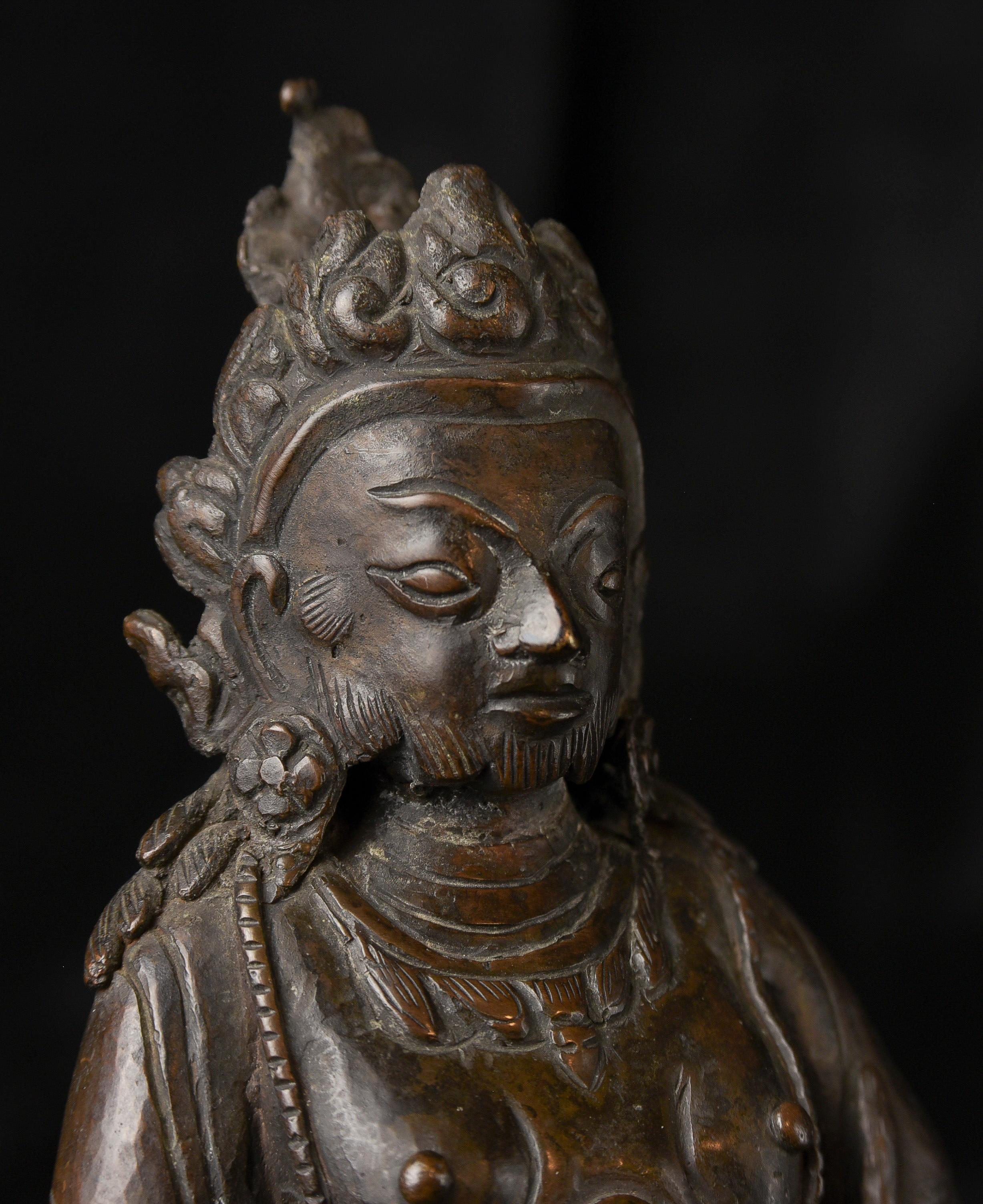 Early 20thC Bronze Jambahala-Nepalese-Buddhist - 10257 For Sale 6