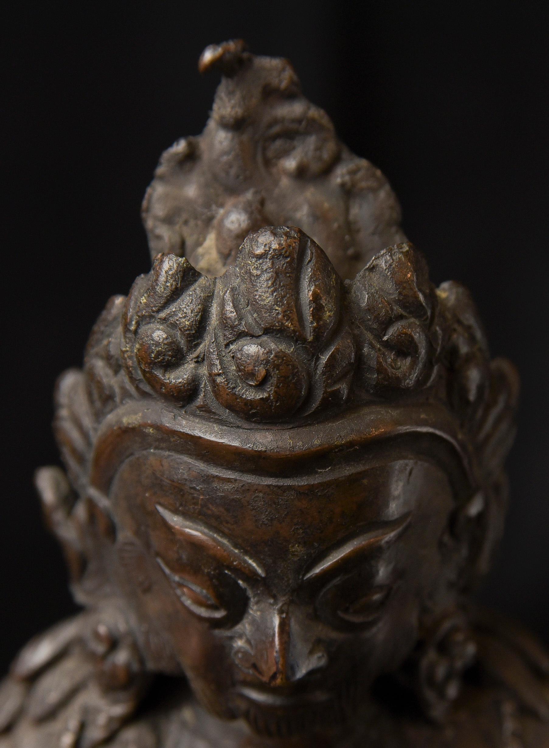 Early 20thC Bronze Jambahala-Nepalese-Buddhist - 10257 For Sale 7