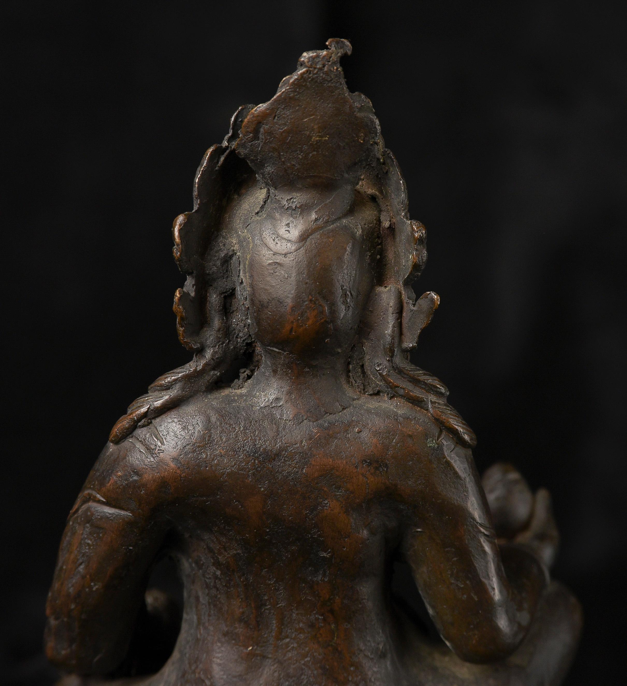 20th Century Early 20thC Bronze Jambahala-Nepalese-Buddhist - 10257 For Sale
