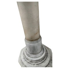 Early 20thc Carrara Marble Pedestal Italy