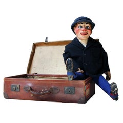 Early 20th Century Cased Ventriloquist’s Dummy by Arthur Quisto