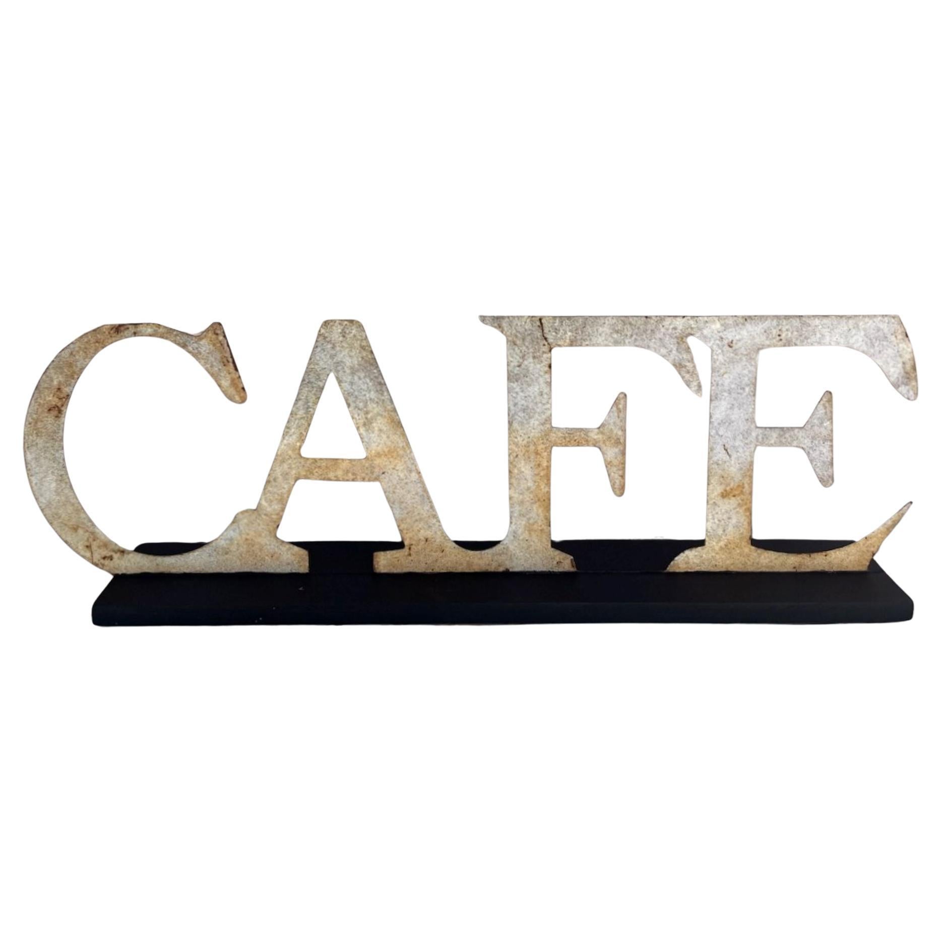Early 20thc Coffee Shop Cafe Sign For Sale