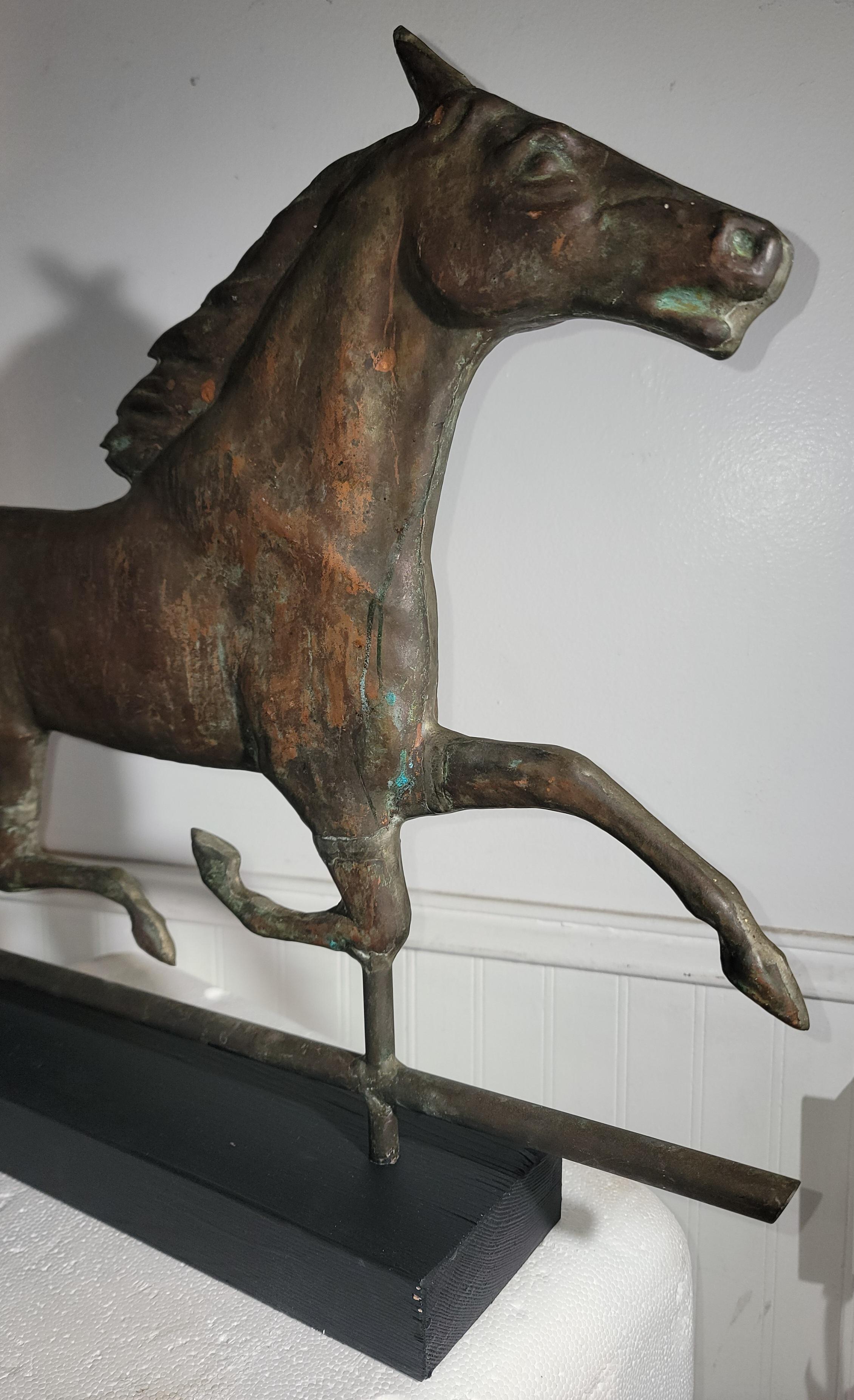 Adirondack Girouette en cuivre à cheval du début du 20e siècle en vente