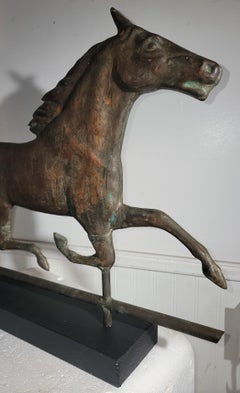 Early 20thc Copper Horse Weather Vane