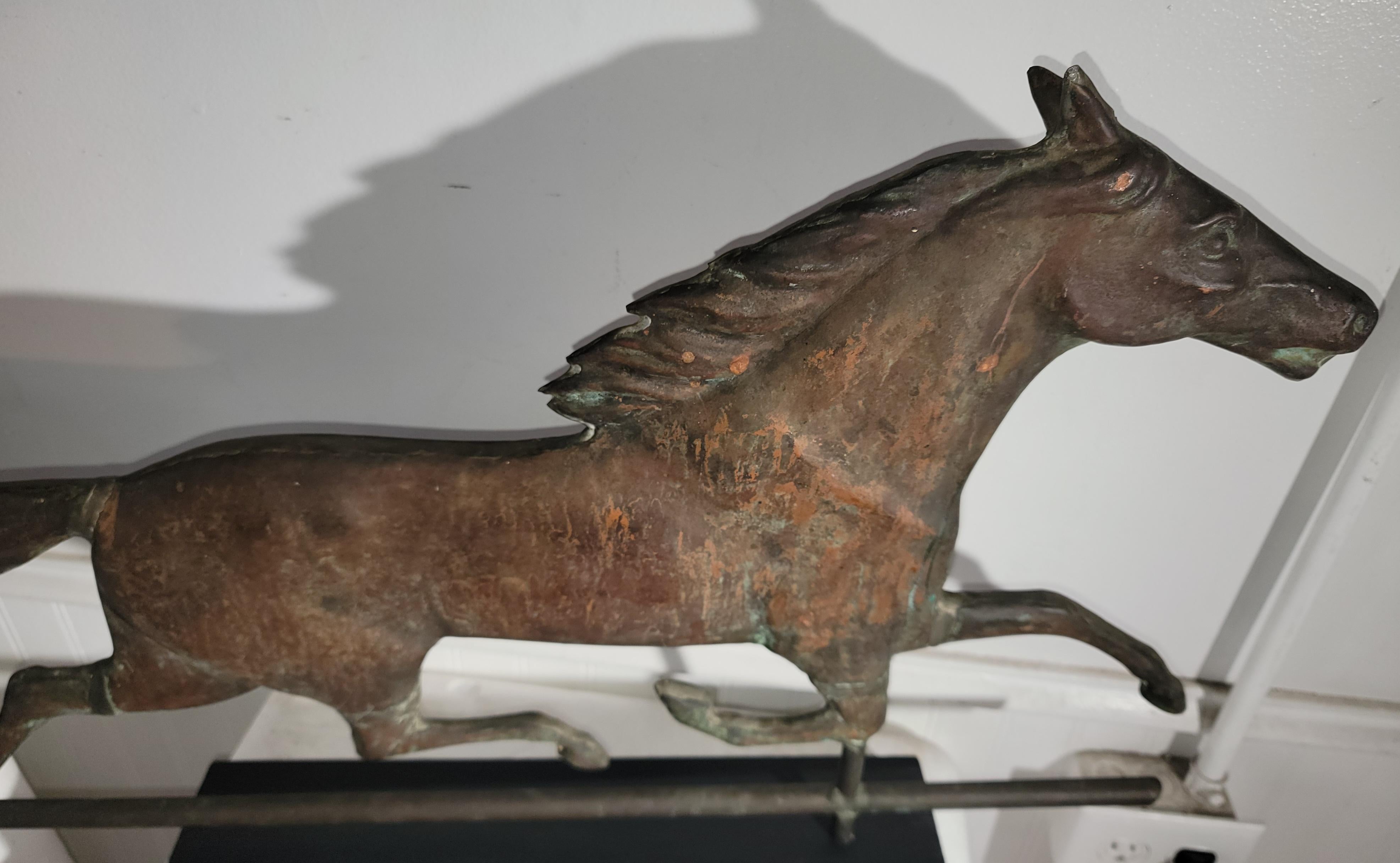 copper horse weathervane