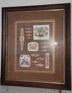Early 20thc Cuban Tobacco Cloths/Labels Memorabilia