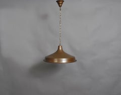 20thC Danish Copper Pendant Light