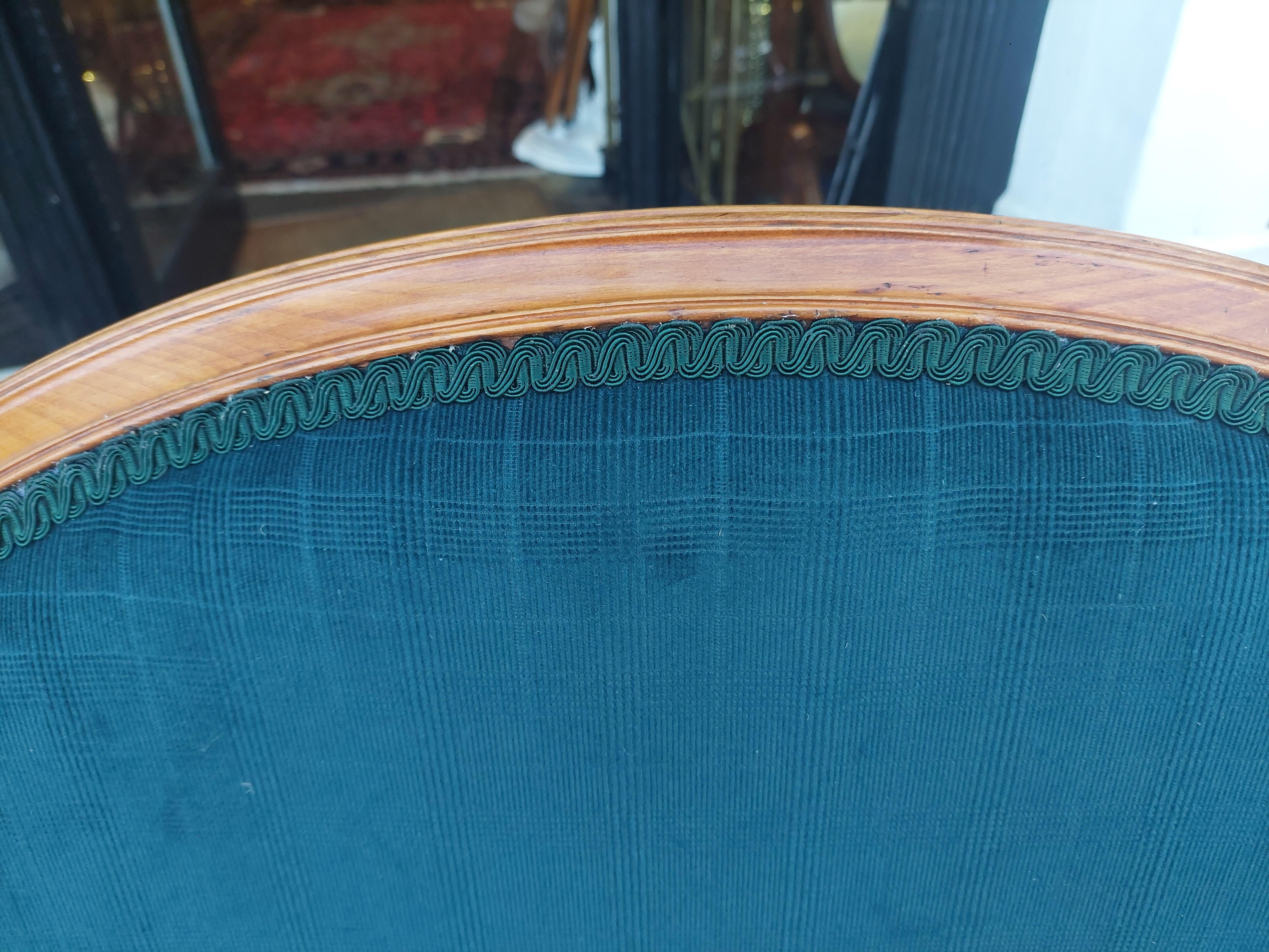 Upholstery Early 20thC Edwardian Satinwood Two-Seater Sofa