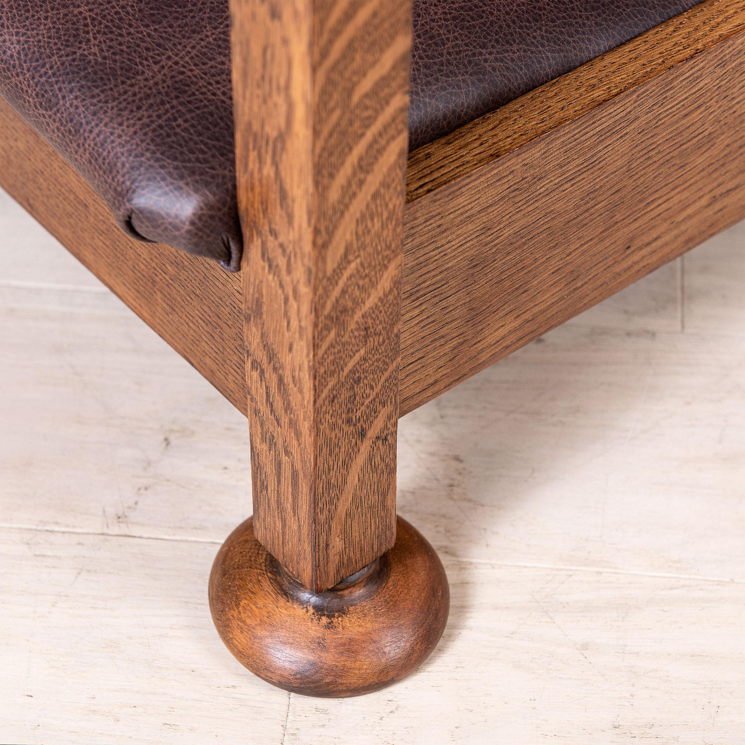 Early 20thC English Oak Metamorphic Chair Table 5
