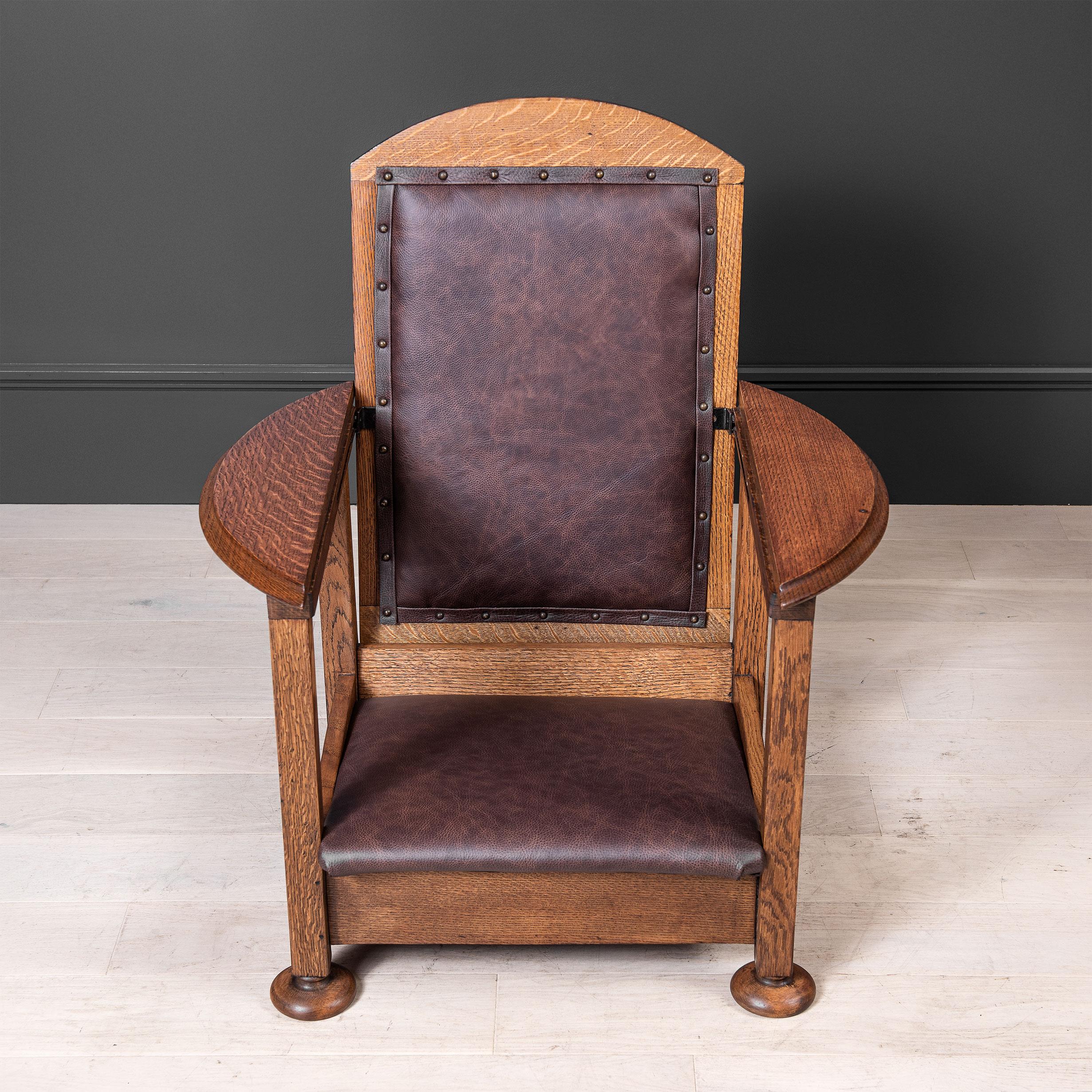 20th Century Early 20thC English Oak Metamorphic Chair Table
