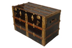 Baúl de vapor de tapa plana de principios del siglo XX