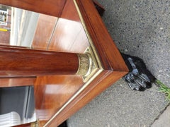 Early 20thC French Figured Mahogany Console Table