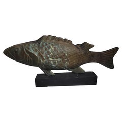 Early 20Thc Full Body Fish Weather Vane