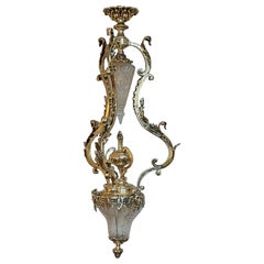 Early 20thC Gilt Bronze Ceiling Fitting of Grand Proportions