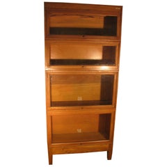 Early 20thC Globe Wernicke Oak Stacking Barrister Bookcase, circa 1920