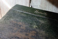 Early 20th Century Green Painted Pine Reception Shop Counter Desk for Harrods