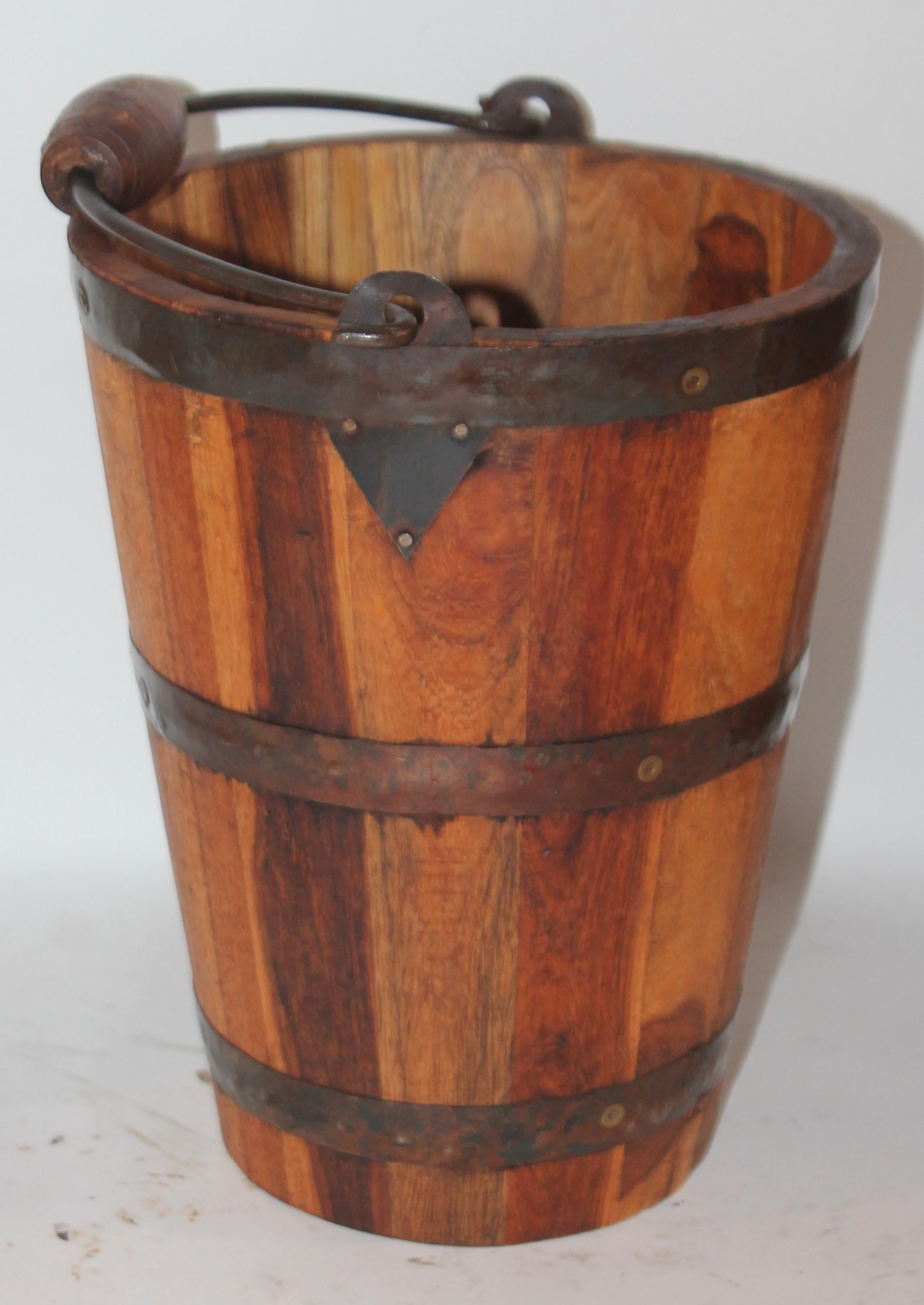 Adirondack Early 20th Century Handcrafted Bucket from New England