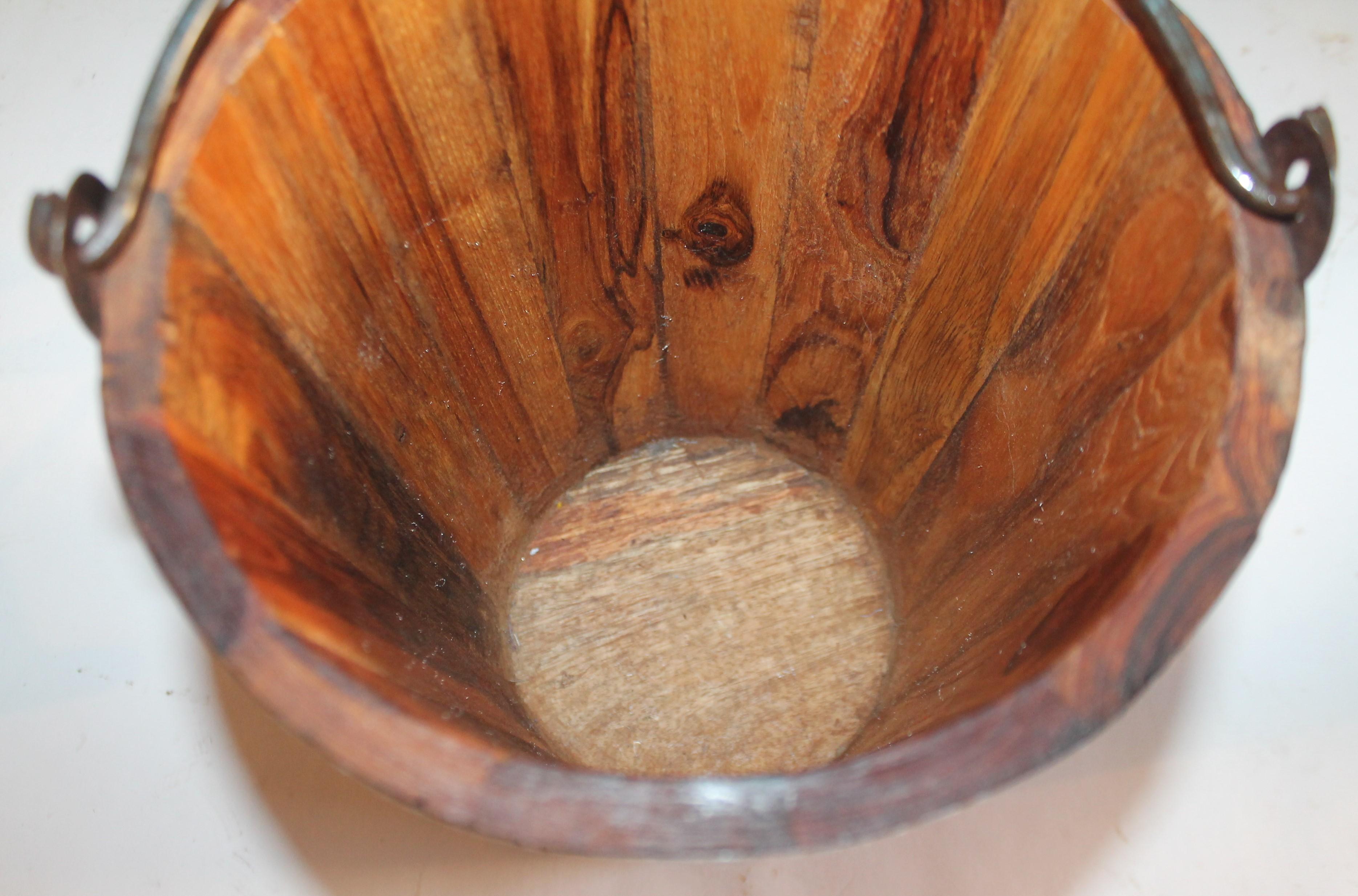 Hand-Crafted Early 20th Century Handcrafted Bucket from New England