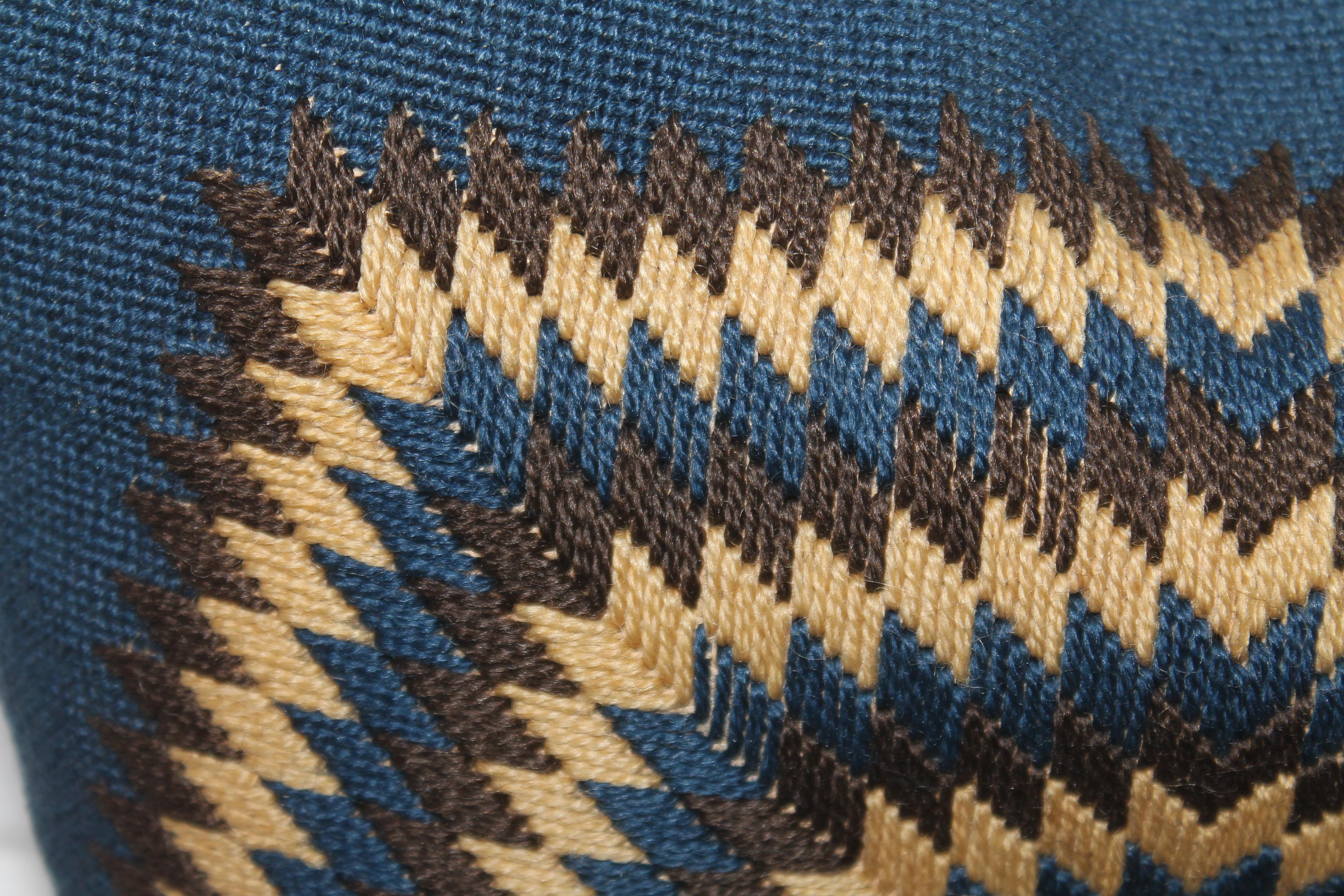Adirondack Early 20Thc Hand Knit Starburst Pillow