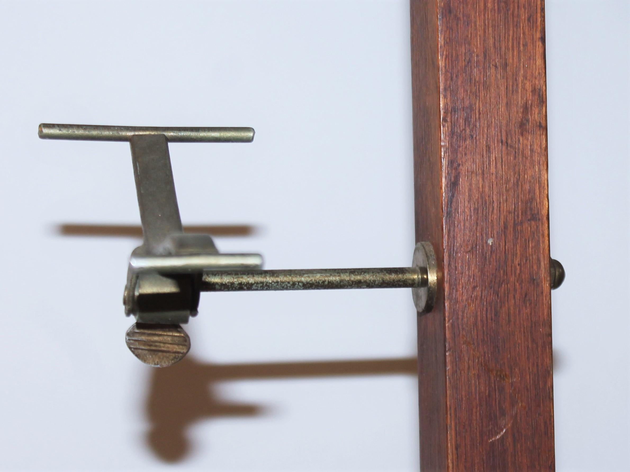 19thc hat rack from a store front or haberdashery with all original hardware. The condition is very good and sturdy.