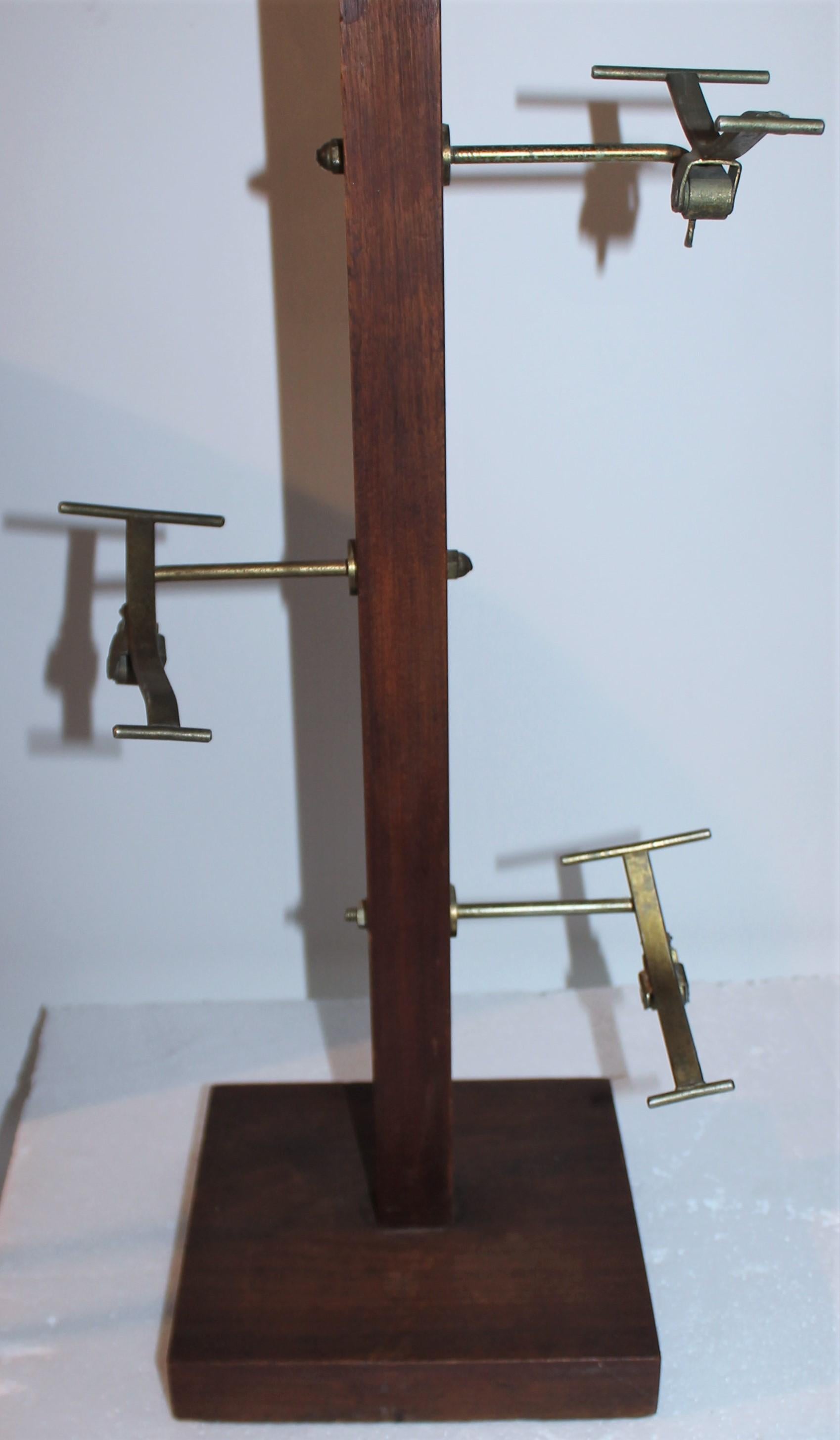 American Early 20thc Hat Rack from a Haberdashery