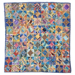 Vintage Early 20th C. Indian Blanket Blocks Quilt / Comforter
