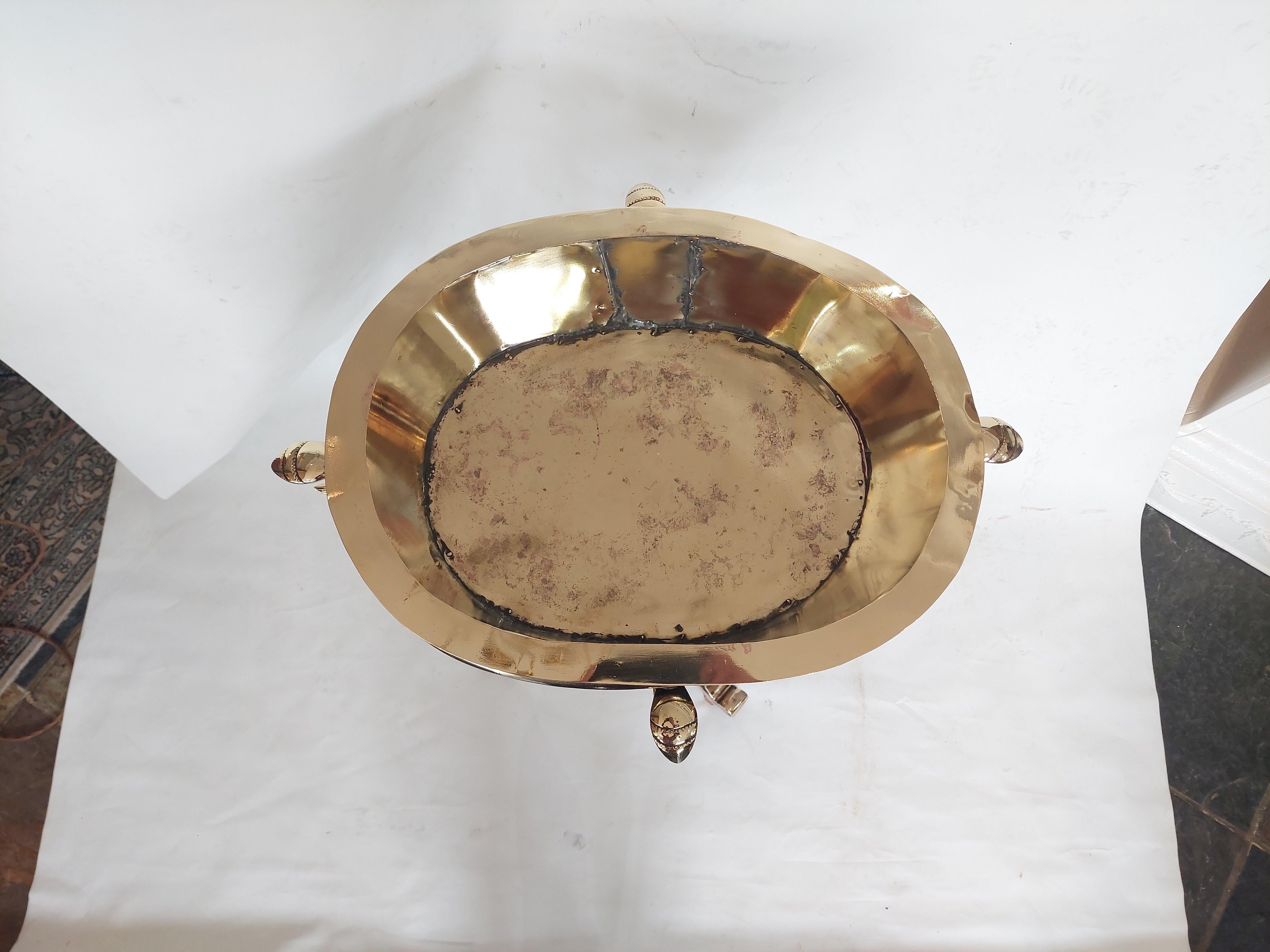 Early 20thC Indian Brass Planter 2