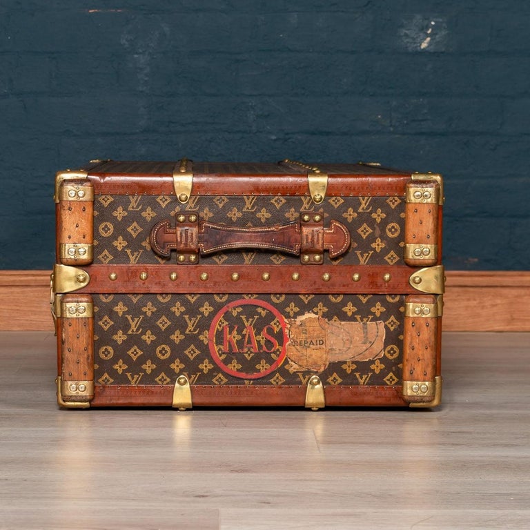 Early 20th Century Louis Vuitton Trunk with Customized Interior for 60 Watches at 1stdibs