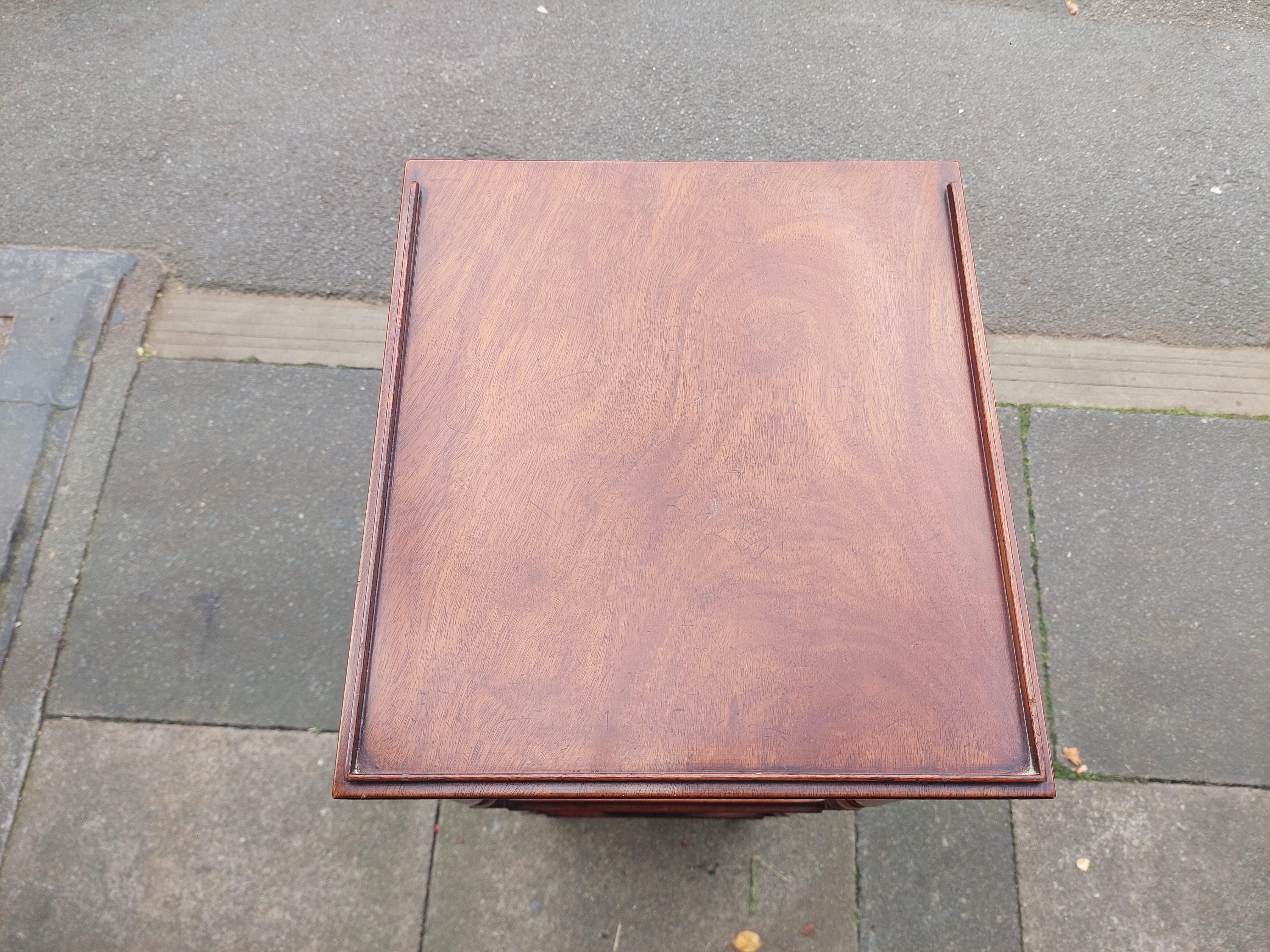 Early 20thC Mahogany Three Tier Whatnot Stand For Sale 3