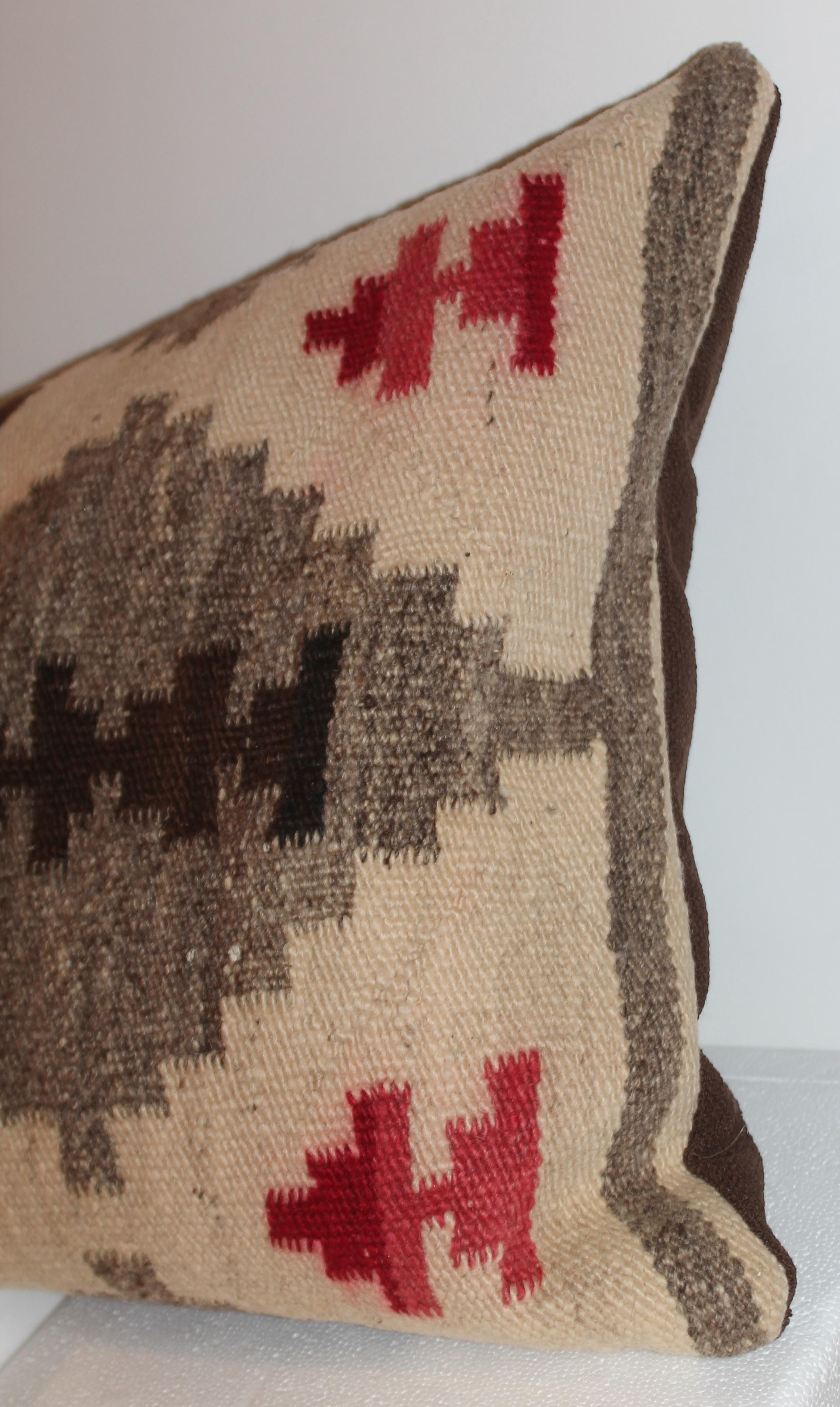 Hand-Crafted Early 20thc Navajo Indian Weaving Pillow For Sale