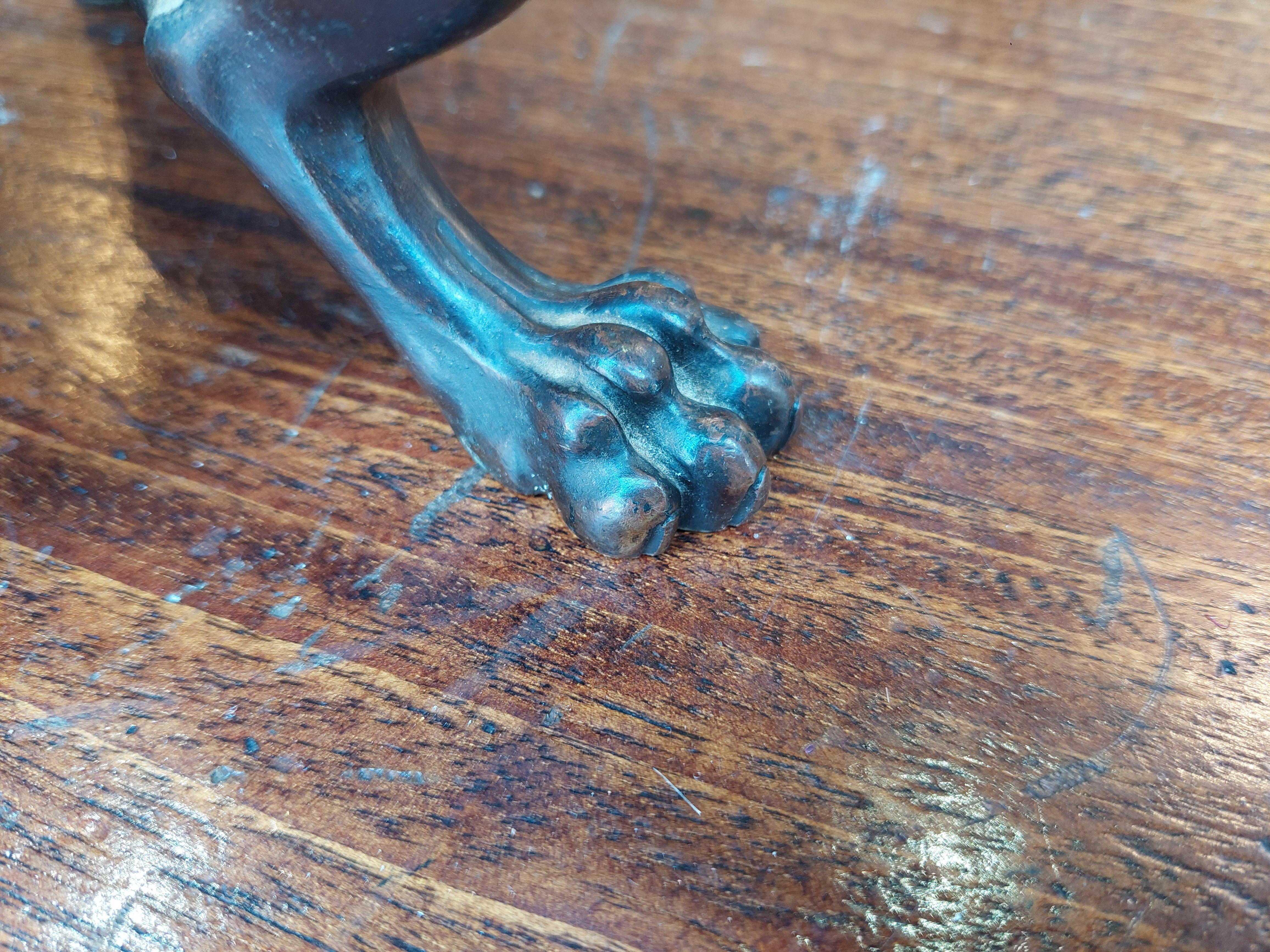 Early 20thC Neoclassical Bronze Lamp For Sale 5