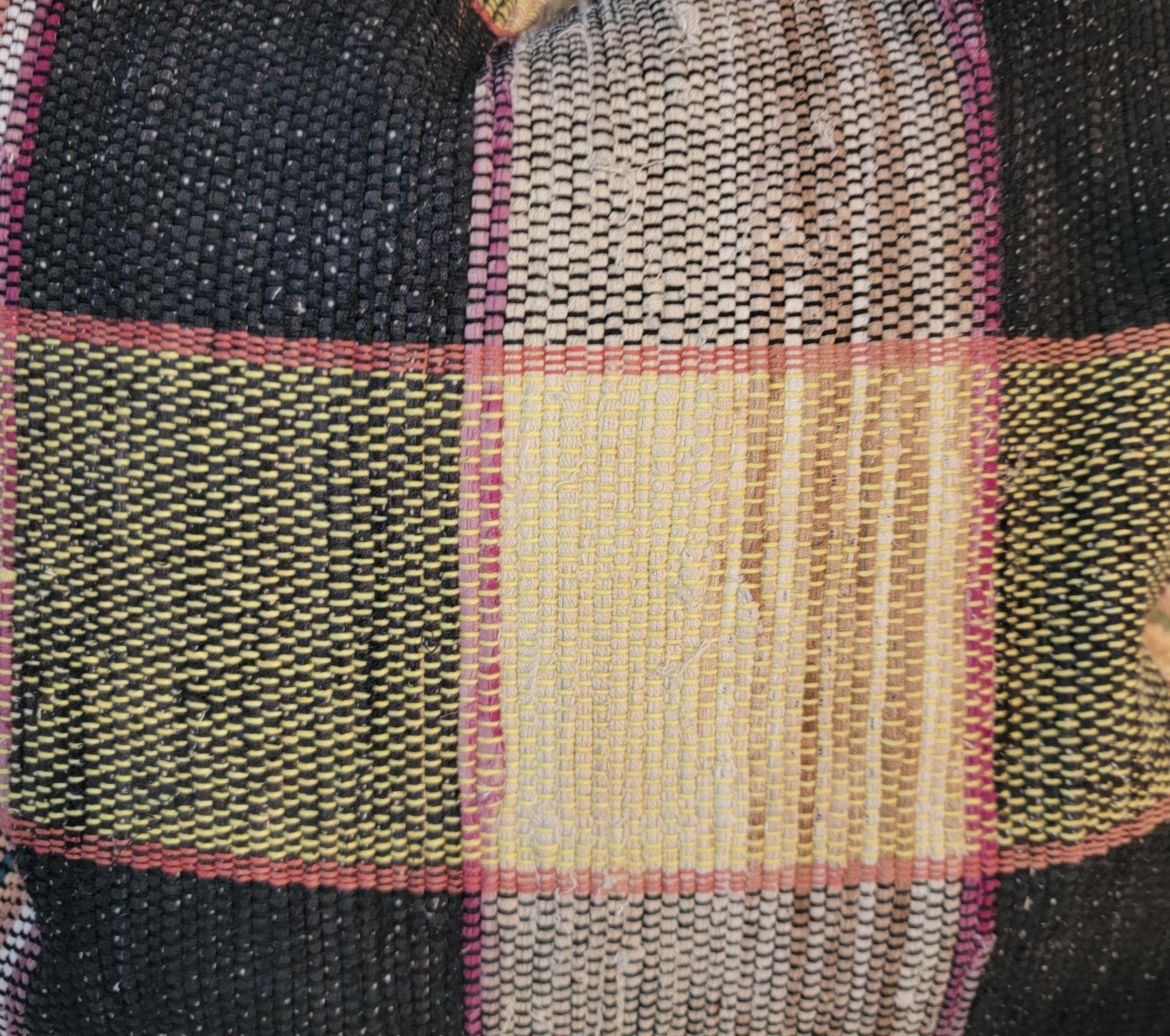 Américain Oreillers de tapis Rag double face, début du 20e siècle, Nouvelle-Angleterre  en vente
