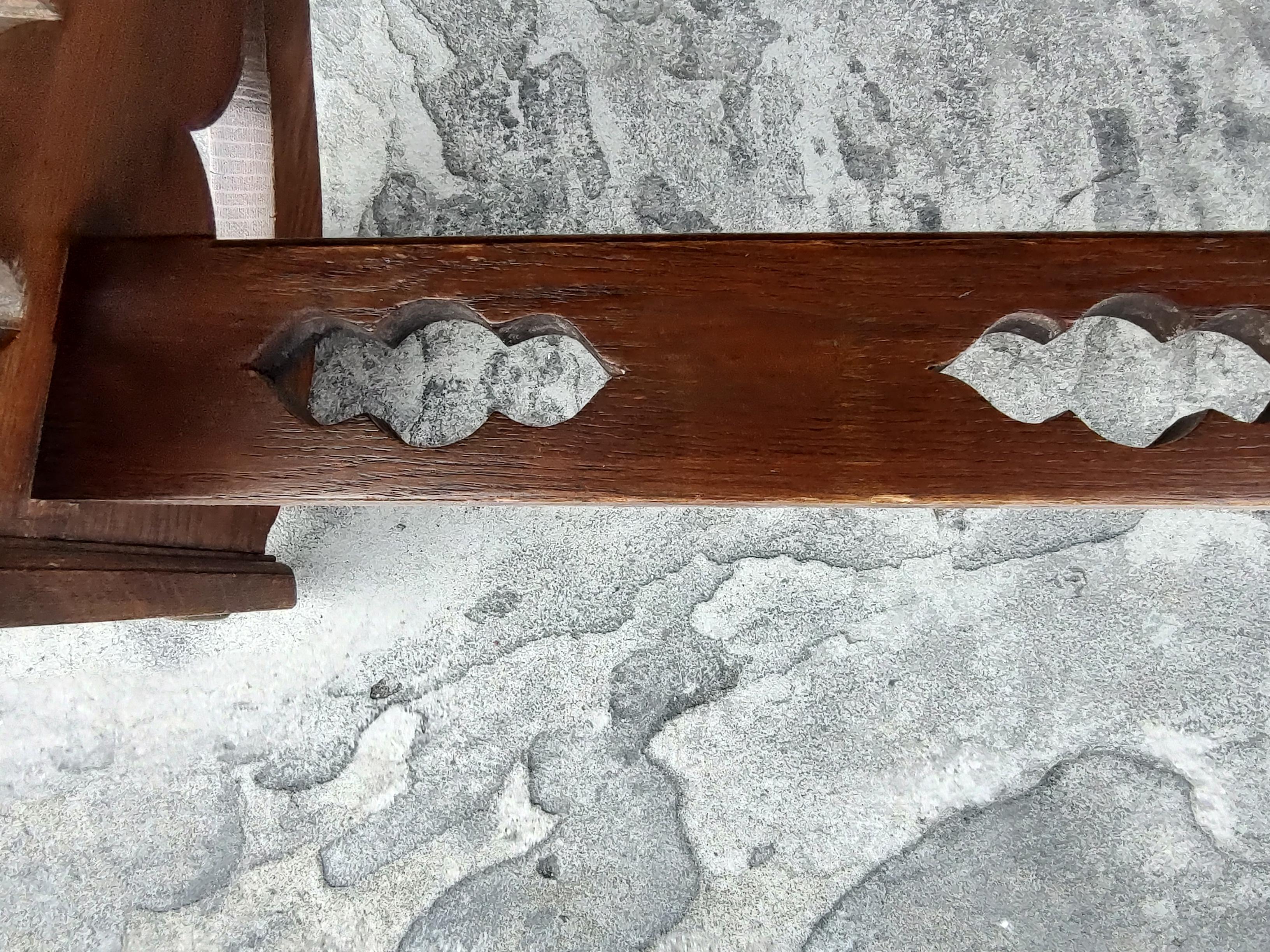 Early 20thc Oak Altar Bench Church Pew In Good Condition In Port Jervis, NY