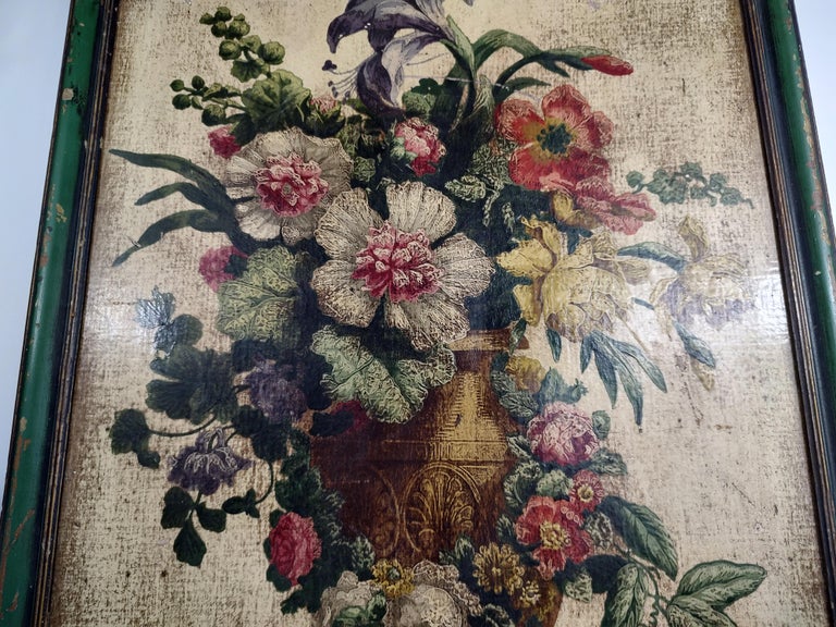 Early 20thC Oil on Panel Flemish Style Painting of a Large Bouquet of ...