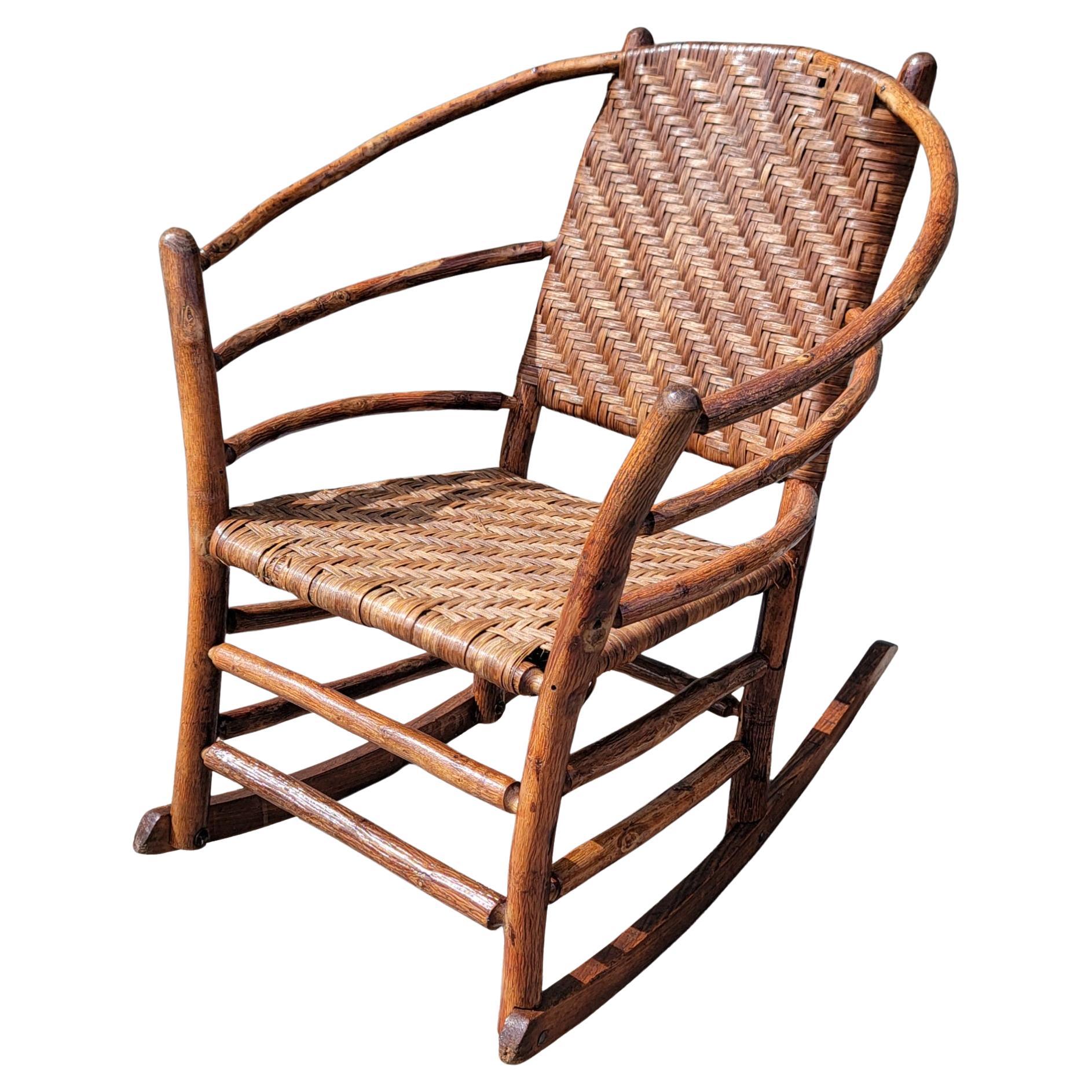 Early 20Thc Old Hickory Rocking Chair