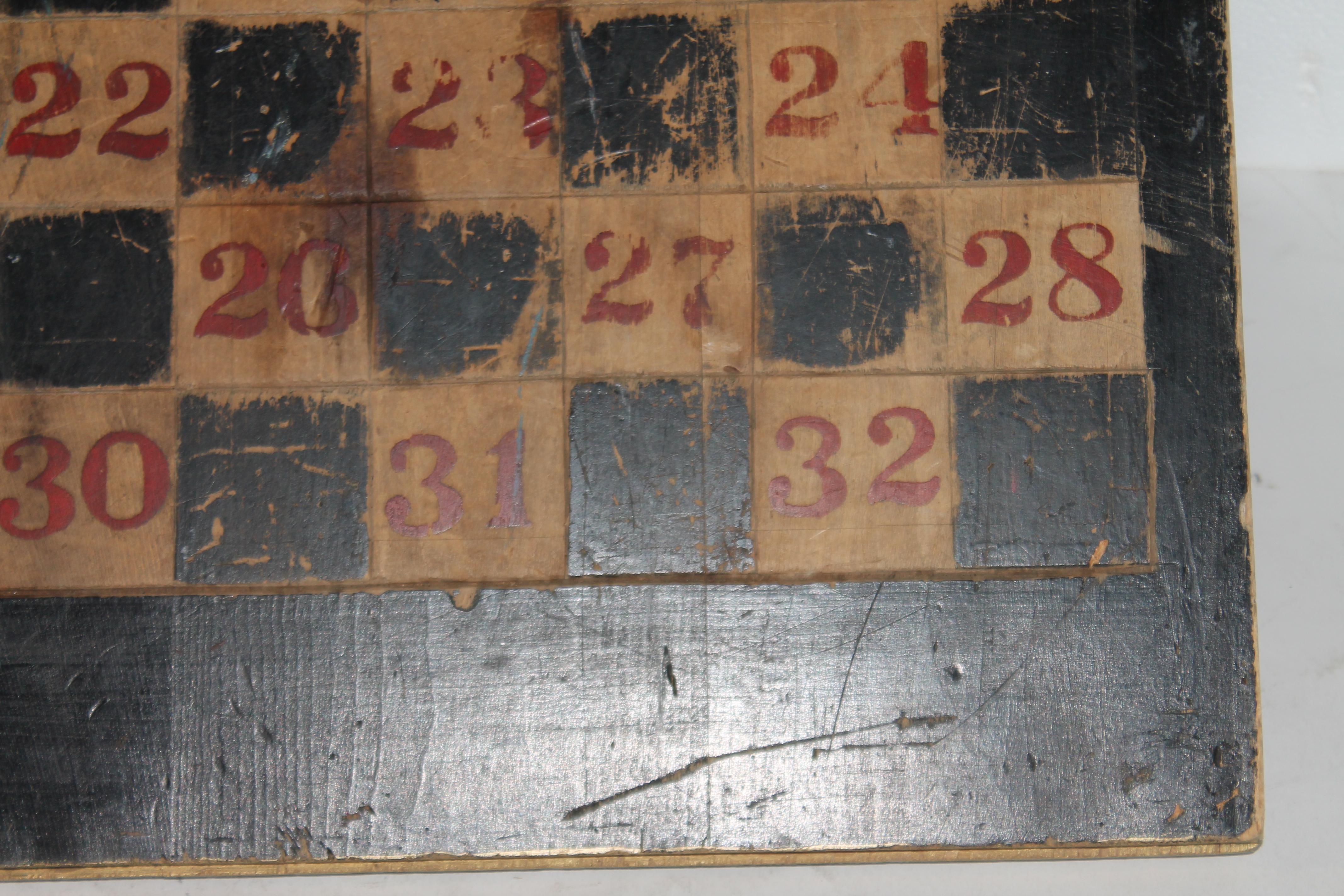 19th Century Early 20th Century Original Painted Game Board