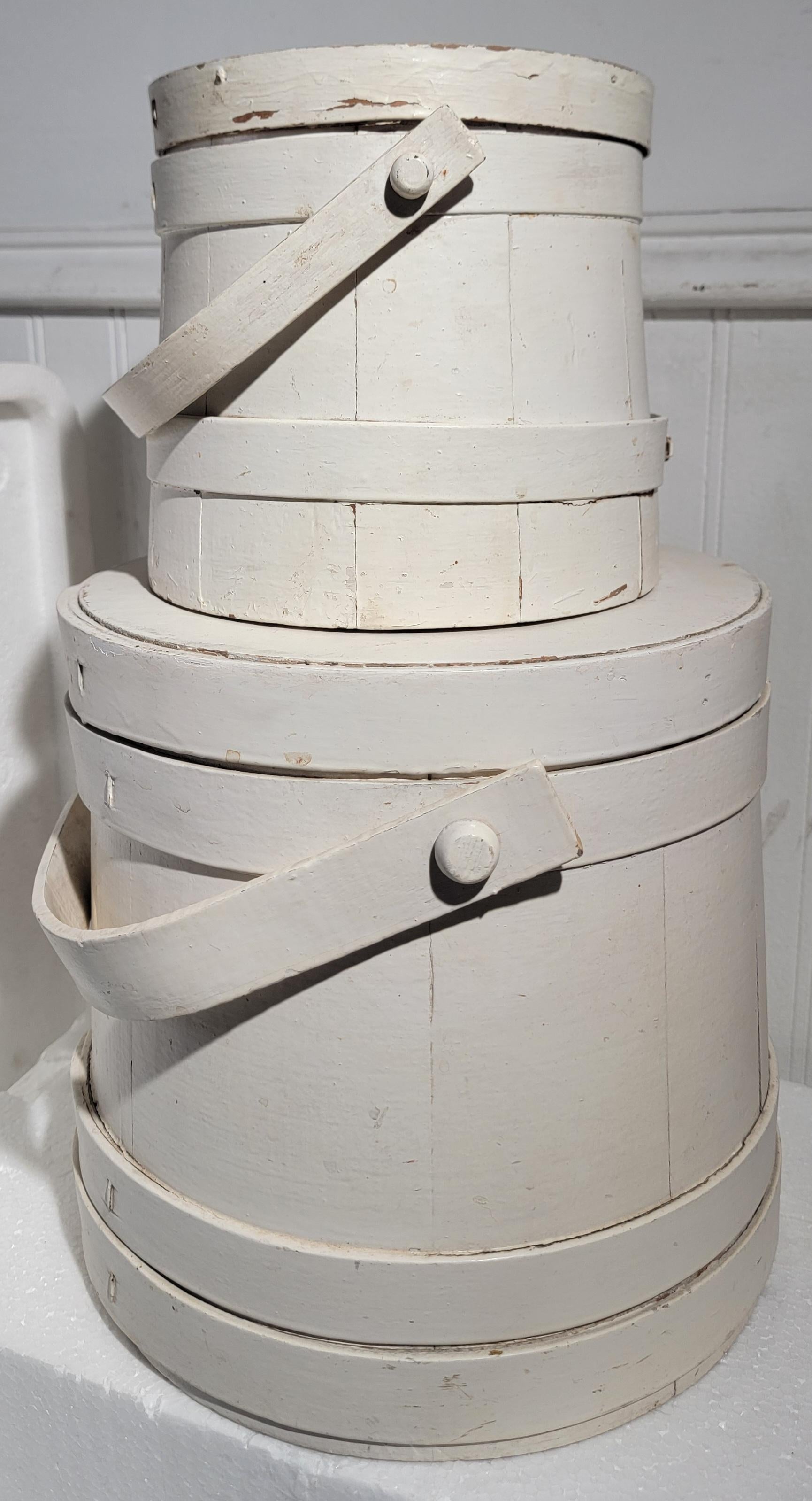 20th Century Early 20thc Original White Painted Furkins