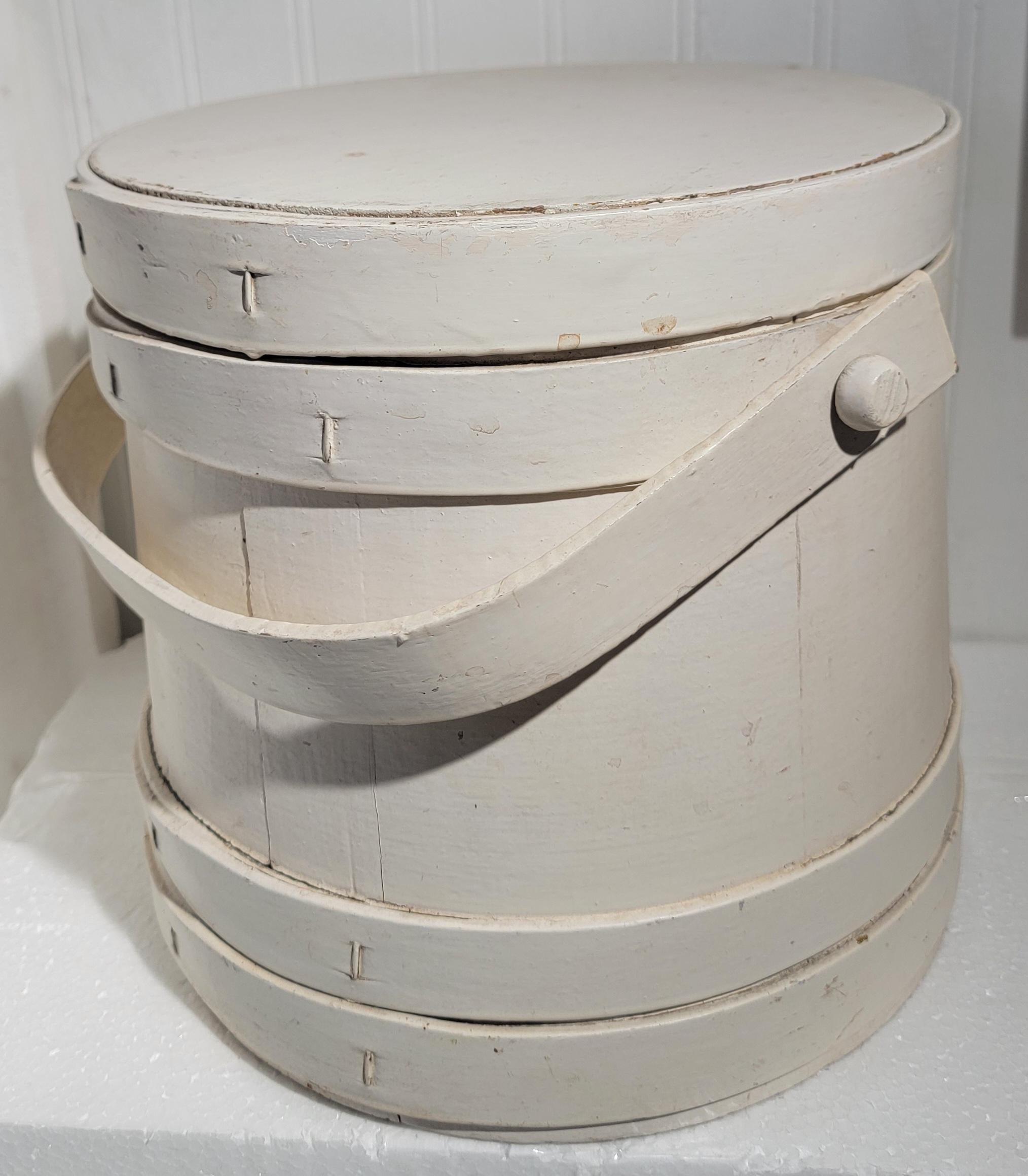 Early 20thc Original White Painted Furkins 1
