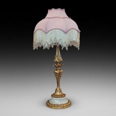 Early 20thC Ormolu and Marble Table Lamp