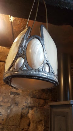 Early 20th Century Oyster Shell Hanging Lantern from Upton House Estate