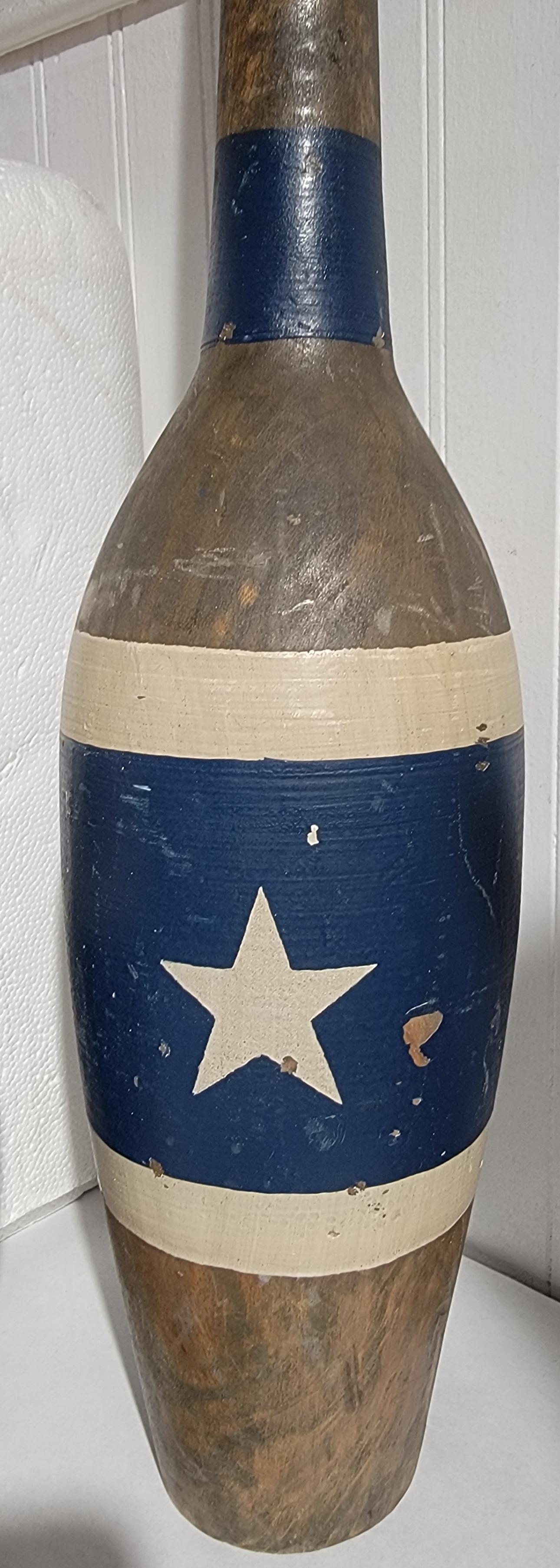 American Early 20Thc Patriotic Blue Juggling Pins For Sale
