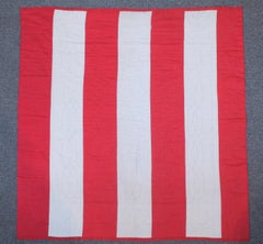 Early 20th Century Patriotic Eagle Crib Quilt