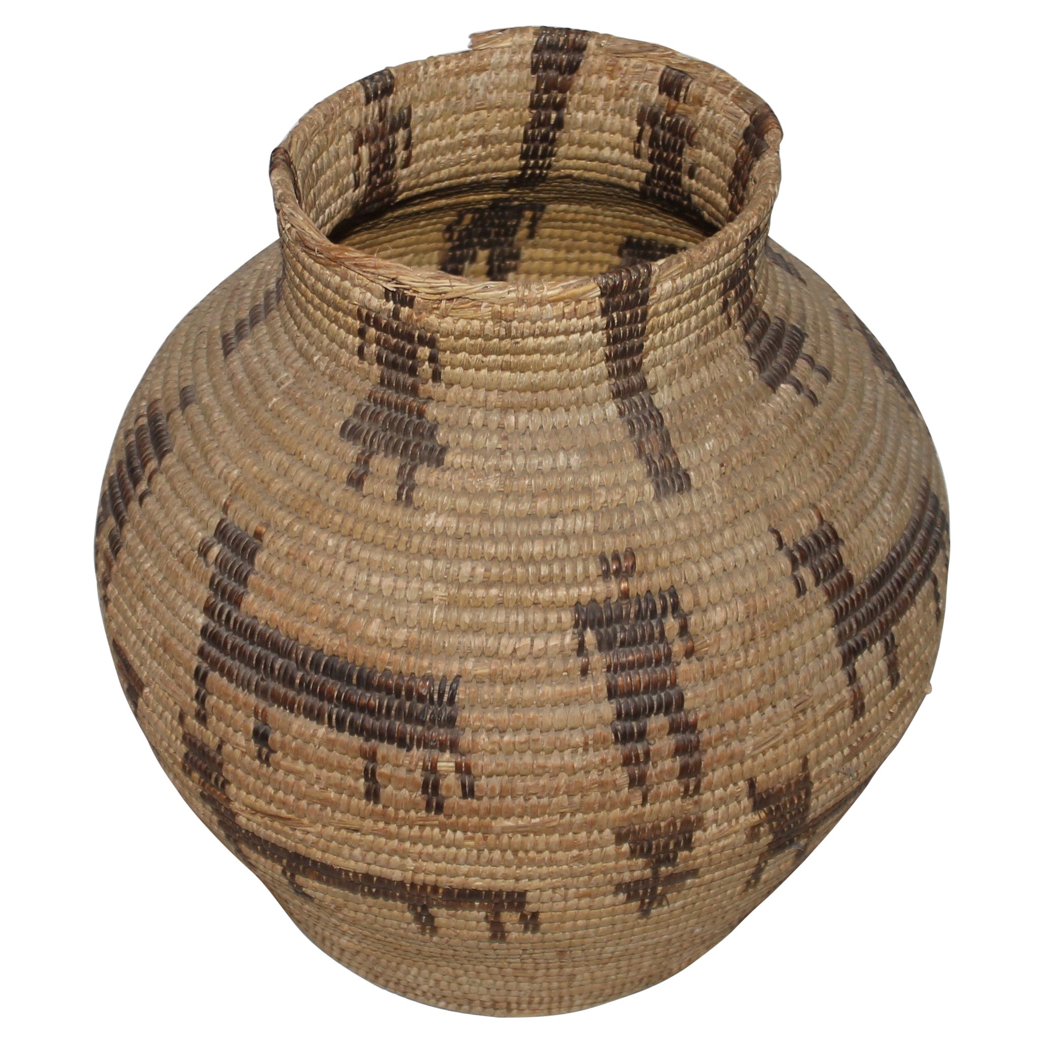 Early 20thc Pictorial Pima Indian Basket